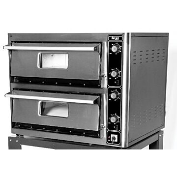 Super Pizza PO6868DETG Twin Deck Pizza Oven