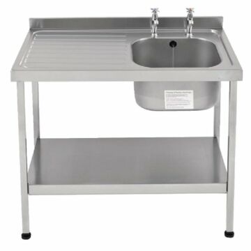 KWC DVS E20602L Stainless Steel Sink Left Hand Drainer 1200mm