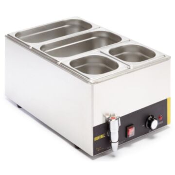 Buffalo S047 Wet Bain Marie with tap and pans