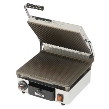 Hallco MEMT16000XNS Panini/Contact Non-Stick Grill - Ribbed