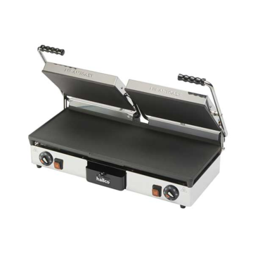 Hallco MEMT16053XNS Double Panini/Contact Non-Stick Grill - Smooth