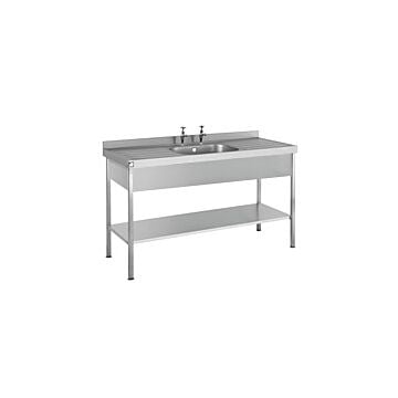 Parry SINK1660SBDD Single Bowl Double Drainer Sink