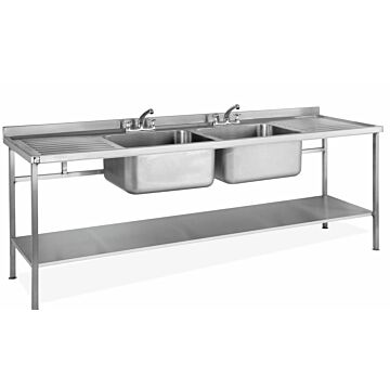 Parry SINK1870DBDDFP Double Bowl Double Drainer Sink