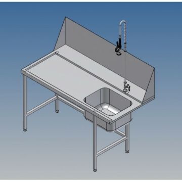 Classeq Sink Left Hand Entry Table - 1500mm