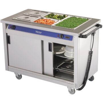 Victor T718 Mobile Crown Bain Marie Hot Cupboard BM30MS