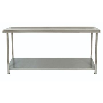 Parry Stainless Steel Wall Table With One Undershelf 500mm Depth