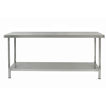 Parry TAB650C-FP Flat Packed Stainless Steel Centre Table With One Undershelf
