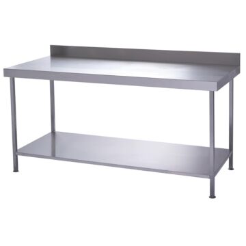 Parry TAB600W Stainless Steel Wall Table With One Undershelf