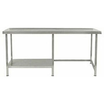 Parry TABH600W Stainless Steel Wall Table with Half Undershelf