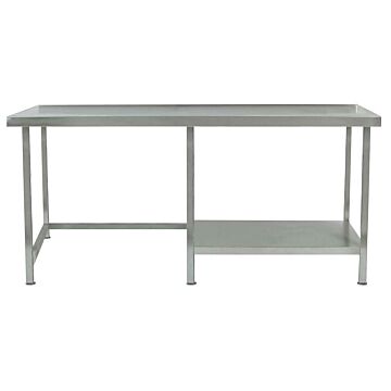 Parry Stainless Steel Wall Table 500mm Depth-2400mm-RHS