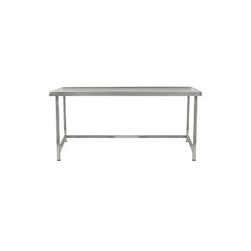 Parry Stainless Steel Centre Table with Void 600mm Depth-2100mm