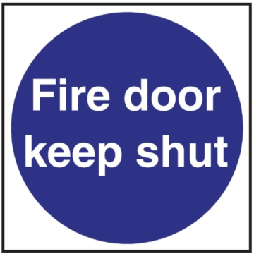 Fire Door Safety Sign - W222