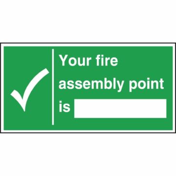 W312 Fire Assembly Point Sign