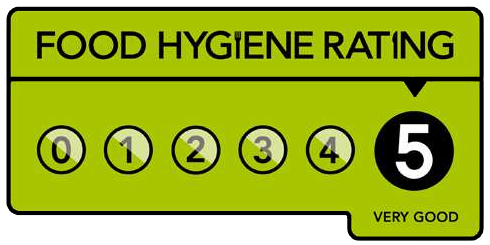 food hygiene rating sign
