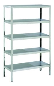 Stainless steel racking with 5 shelves