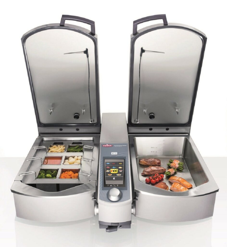 VarioCooking Centre open showing food