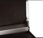 close up image of smooth plate contact grill