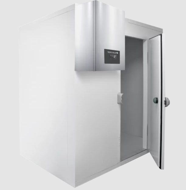 white tefcold cold room with door open