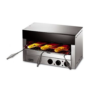 Lincat stainless steel salamander grill with grill rack and food