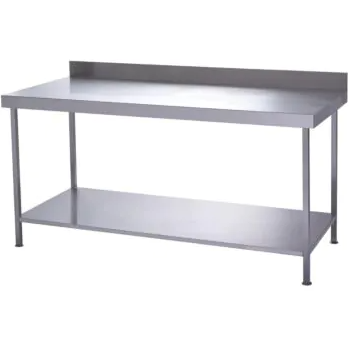 stainless steel table with single undershelf