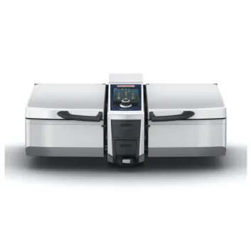 rational iVario cooking centre with two pans and centre control panel